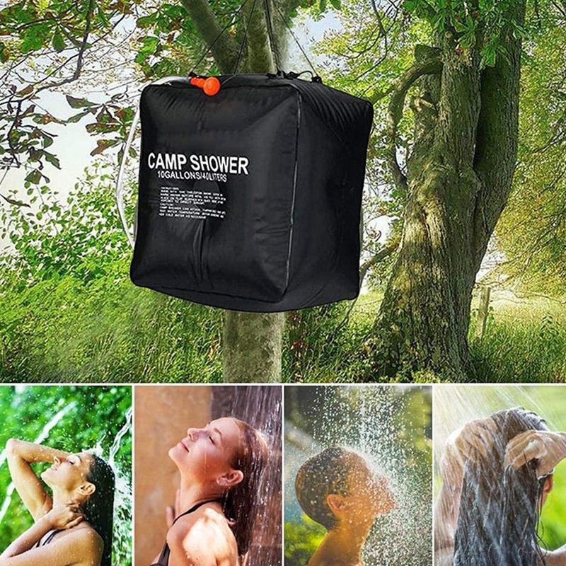 40L Water Bag Solar Heated, Leak‑Proof 40L Solar Shower Bag