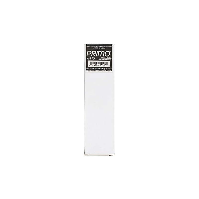 Primo Euro Blend HB Charcoal Pencils, Box of Twelve Hard