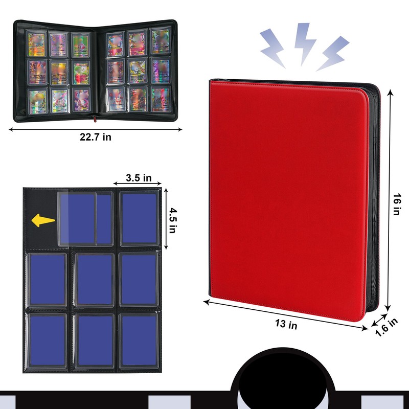 PREZA Toploader Binder - Holds 216 Top Loaders - 9