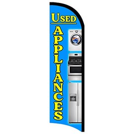 Vista Flags Used Appliances Premium Windless Polyknit Feather Flag (3 x 11.5 feet)