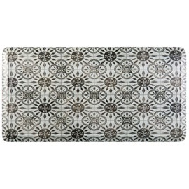 Home Dynamix Cat Cora Printed Embossed Gentle Step Anti-Fatigue Kitchen Mat, 19.6"x39.3", Mosaic Flore