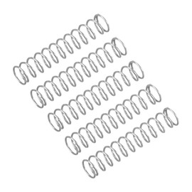 QUARKZMAN Pack of 5 Compression Springs, 0.3 x 3 x 15 mm, Compression Springs, Spring Springs, Coil Springs, Steel Springs, 304 Stainless Steel, Silver