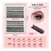 Extensiones Pestañas Diy, Kit De Racimos De Pestañas Mixto