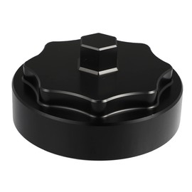 X AUTOHAUX Aluminum Fuel Filter Housing Cap Cover for Dodge for Ram 2500 3500 4500 5500 6.7L Diesel Engine 2010-2020 Black