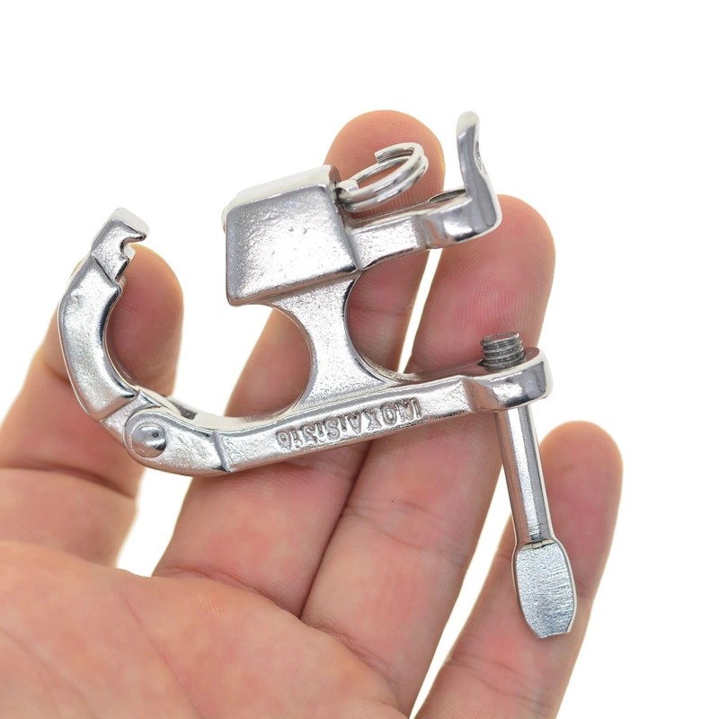 Double gate 316 Stainless Steel Screw Lock Pull Locking Shackle