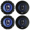 4 New Pyle PL63BL 6.5" 720 Watt 3-Way Car Audio