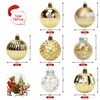 Christmas Baubles Gold Set, 16 Pieces Christmas Tree Baubles Gold