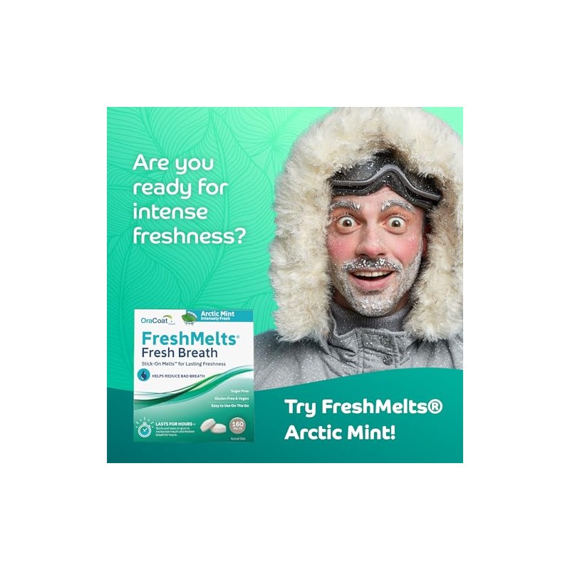 OraCoat® FreshMelts® Fresh Breath Stick-on™ Melts for Lasting Freshness, Sweet