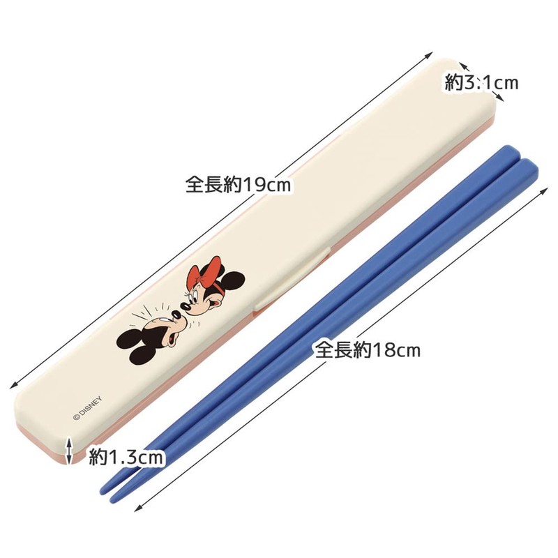 Skater ABC3AG-A Daisy Mickey Modern Comics Chopsticks & Chopsticks Case