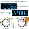 Soobest LED Wall Clock Digital Clock with Seconds, Electric Plug