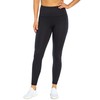 Balance Collection Womens Basic High Rise Tummy Control Legging, Black,
