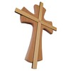Kaltner Präsente Geschenkidee - Wandkreuz Echtes Holz Buche Kreuz Kruzifix