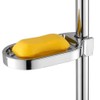 Adjustable Soap Holder ABS Soap Dish Holder Shower Rail with