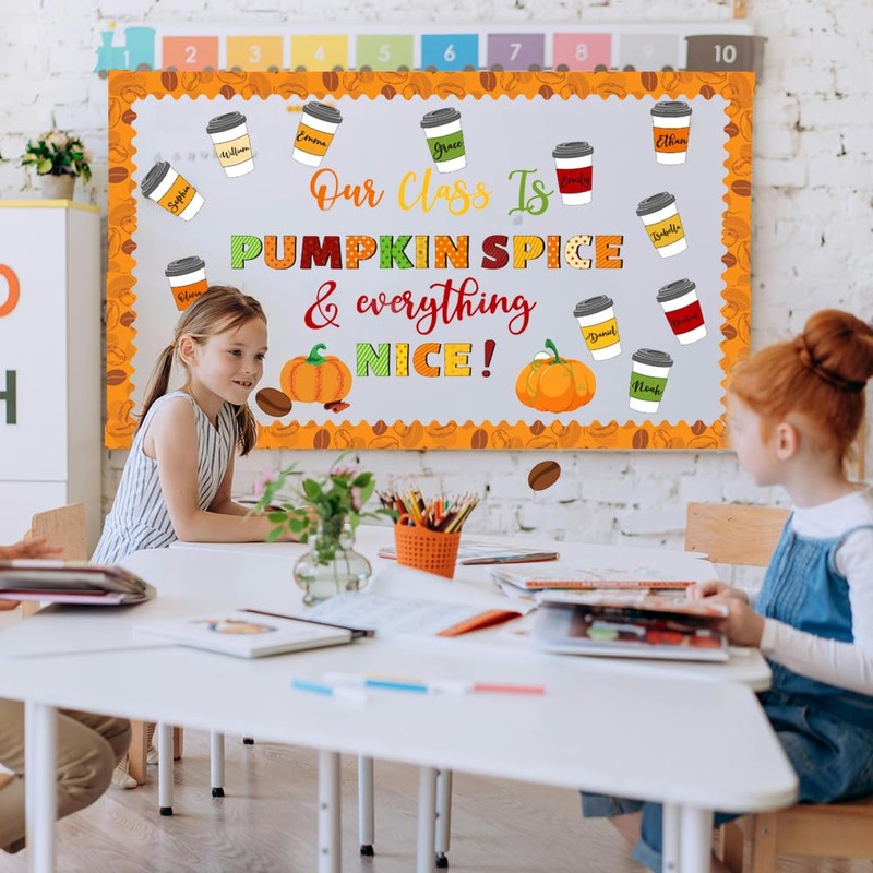 Fall Coffee Cup Bulletin Board Set – “We are Pumpkin