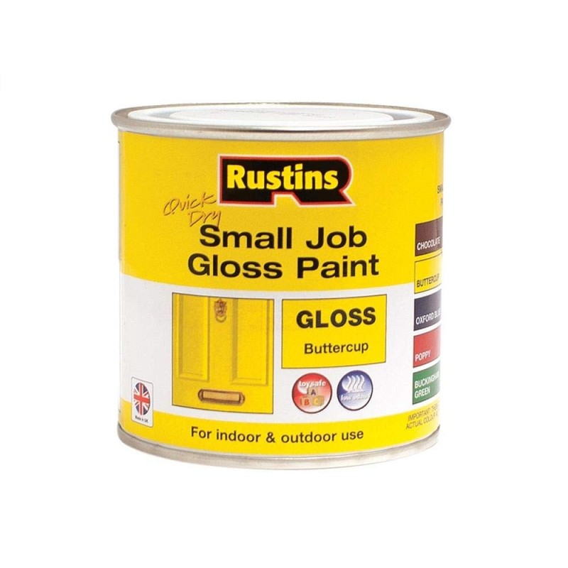 Rustins Small Job Buttercup Gloss Paint 250ml