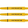 Mission Darts 5 x Yellow GripLock Shafts Medium Dart Stems