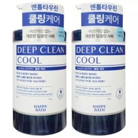 HappiBath 해피바스 딥클린 쿨링케어 시트러스 솔티 바디워시 900g 2개 Happy Bath Deep Clean Cooling Care Citrus Salt Body Wash 900g 2 Pieces