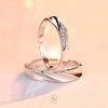 Clepsidra® Set 2 Anillos de compromiso unisex de Acero inoxidable.