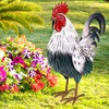 Ratuor Rooster Garden Statue Sculpture Metal Chicken Yard Decor Outdoor
