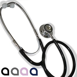 Homecare Estetoscopio Dúplex Negro 100% Preciso. Acero Inoxidable. Portátil. Cardiológico