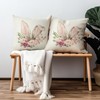 Cryfox Easter Bunny Pillow Covers 18x18 Inch Set of 2