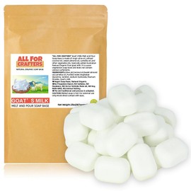 All for CRAFTERS-2LB Goat's Milk Melt and Pour Soap Base/Natural Organic,No Palm Oil,No Prorylene Glycol,No SLS or SLES, No Sulfates,No Sugar,No Alcohol.