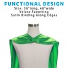 Everfan Men's Polyester Satin Superhero Cape 38" LX48 W Green