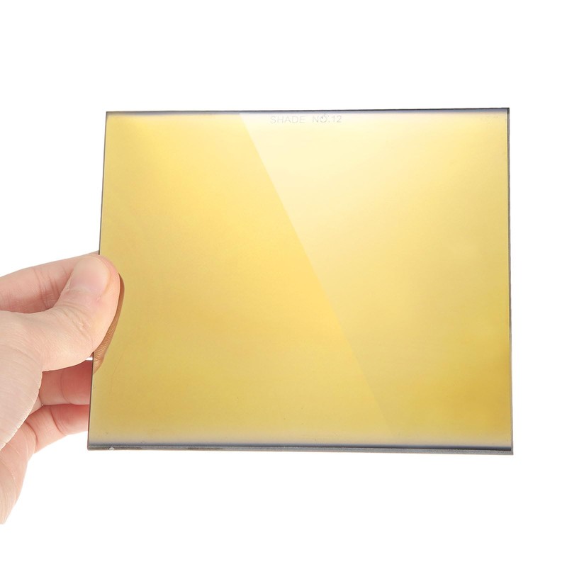 sourcing map Welding Lens 5.24" x 4.5" Shade 14 Glass