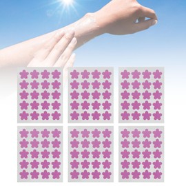 UV Stickers for Sunscreen, 120 Count UV Detection Stickers, Sweat & Waterproof UV Activated Sunscreen Stickers, You Can Wear All Day , Changes Color to Help Prevent Sunburn