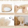 5 Pcs 27.6" Pampas Grass Decor Faux Dried Fluffy Fake