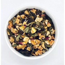 SavorTea Sweet Asian Pear  | Loose Leaf Tea | 4oz | Herbal Tea | Pear Tea | White Tea