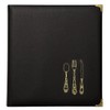 C.R. Gibson Black and Gold Faux Leather Recipe Book With