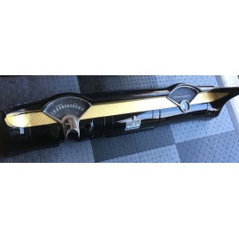 RACE CITY RETRO 55 56 CHEVY GASSER DASH DASHBOARD DECAL KIT SMALL ENGINE TURNED GOLD 409 427