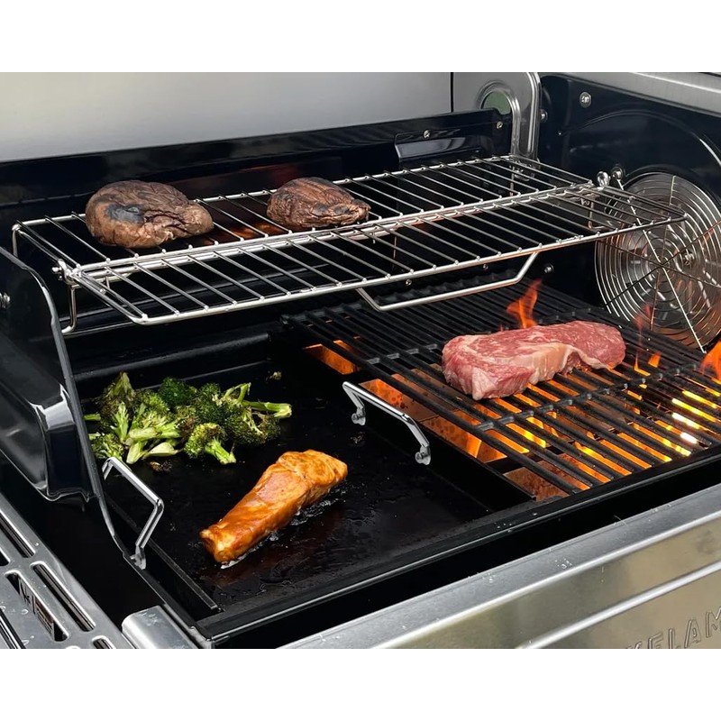 Griddle Plate for Ninja FlexFlame PG300 Grills, Nonstick Half Griddle