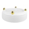 Rotatable Storage Tray Plastic Large Capacity Rotating Organizer Tray Desktop