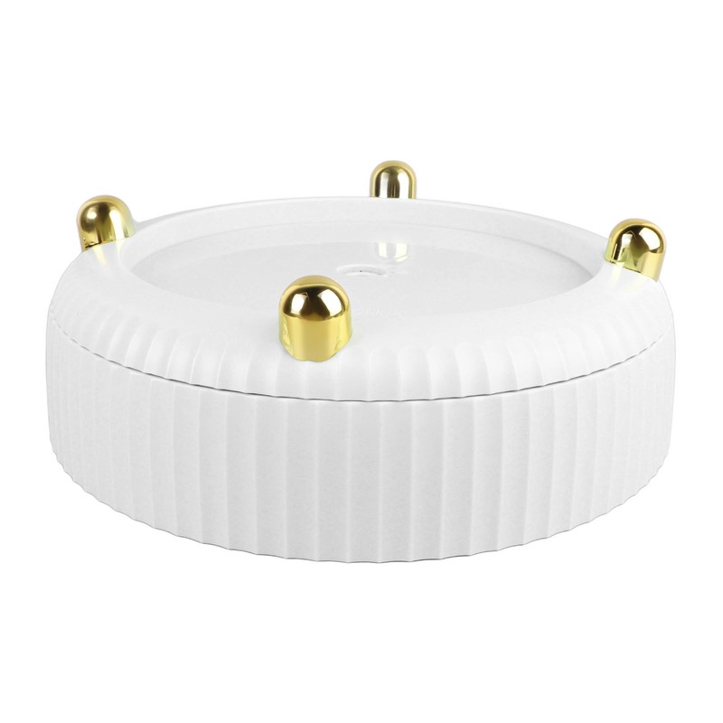 Rotatable Storage Tray Plastic Large Capacity Rotating Organizer Tray Desktop