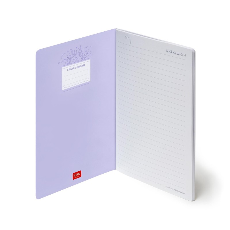 Legami - Medium Ruled Notebook A5 Sheet FSC Certified Paper