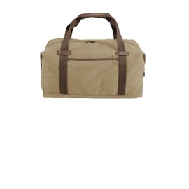 Port Authority Cotton Canvas Expandable Duffel Bag