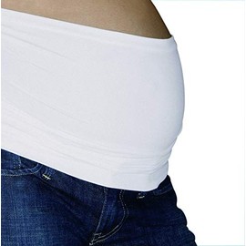 Fertilemind Bando Luxury Maternity Band Black or White (Small/Medium, White)