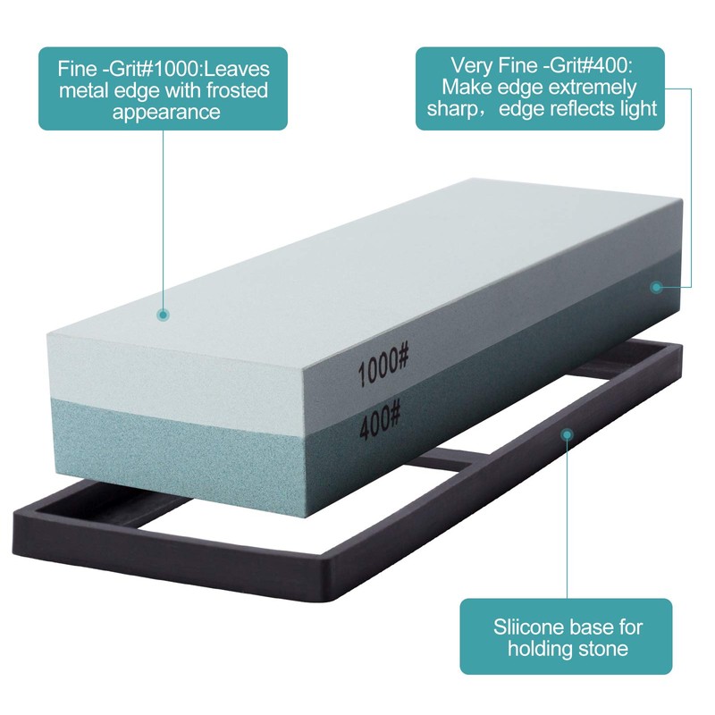 MIDO PROFESSIONAL ABRASIVE Knife Sharpening Stone 400/1000 Whetstone Sharpening Stone