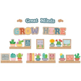 Teacher Created Resources Happy Cactus Crew Great Minds Grow Here Mini Bulletin Board (TCR6959)