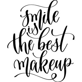 Infusion Smile is The Best Makeup Rubber Stamp, 4 X 3'' Wood Stamp