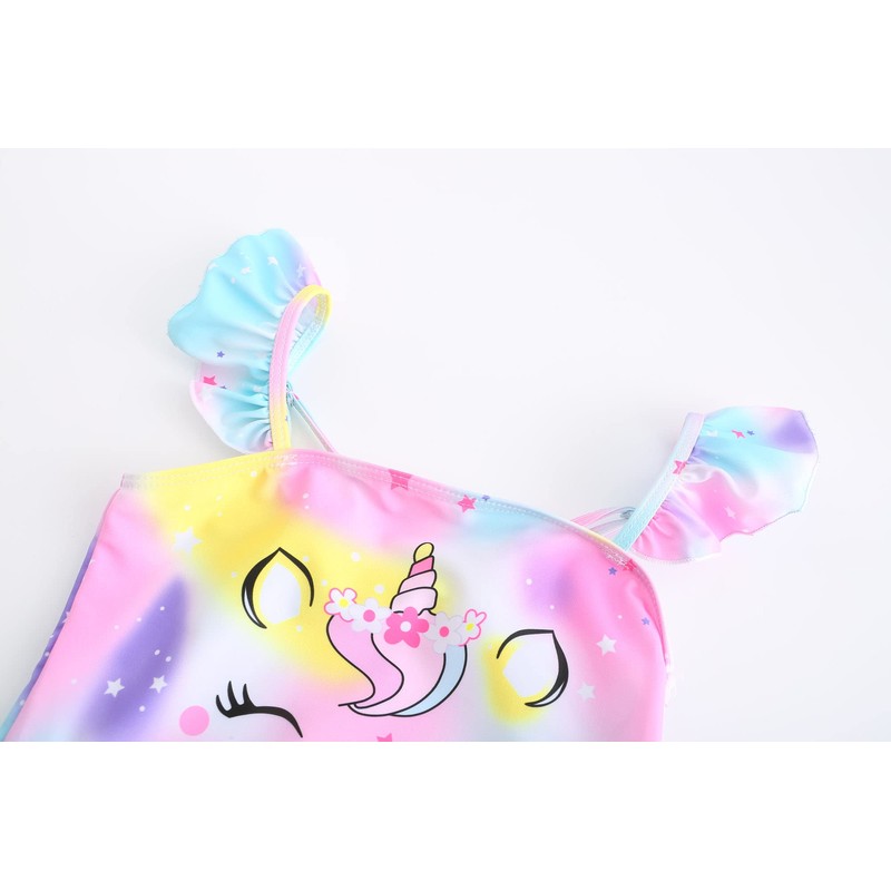 Akokvlar Traje de baño de Dos Piezas de Unicornio para