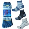 HAYASHI (WA940) Men's 5-Toe Socks, Comfortable All-Mesh Mid-Length Socks, Mesh