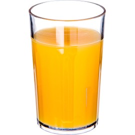 Carlisle FoodService Products Bistro Tumbler Plastic Tumbler for Restaurants, Catering, Kitchens, Plastic, 5.6 Ounces, Clear