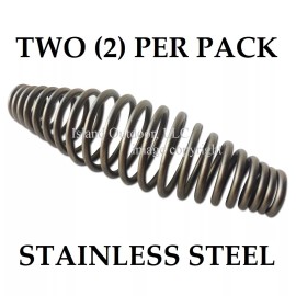 BBQ smoker mods TWO 5 inch STAINLESS steel SPRING HANDLE BBQ smoker grill pit wood furnace stove