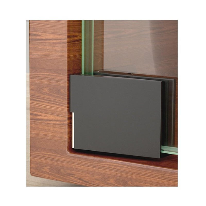 KAFENDA 2pcs Black Frameless Door Hinge Glass Door Hinges is