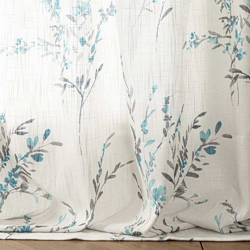 MYSKY HOME Sheer Curtains 54 Inch Length for Bedroom Window