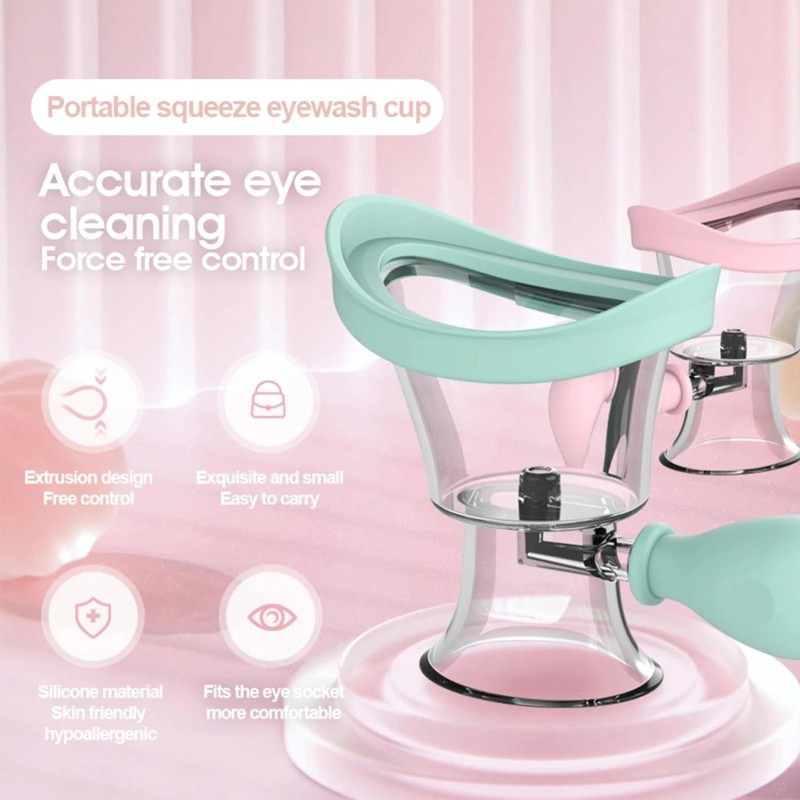 Brand: LOVUFIR Eye Wash Cup, Kit - Silicone Manual Air