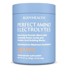 BodyHealth Polvo De Electrolitos Perfectamino, Polvo De Hidratación, Mezcla De Bebida De Electrolitos Sin Azúcar, Polvo De Electrolitos Keto, Sin Omg 